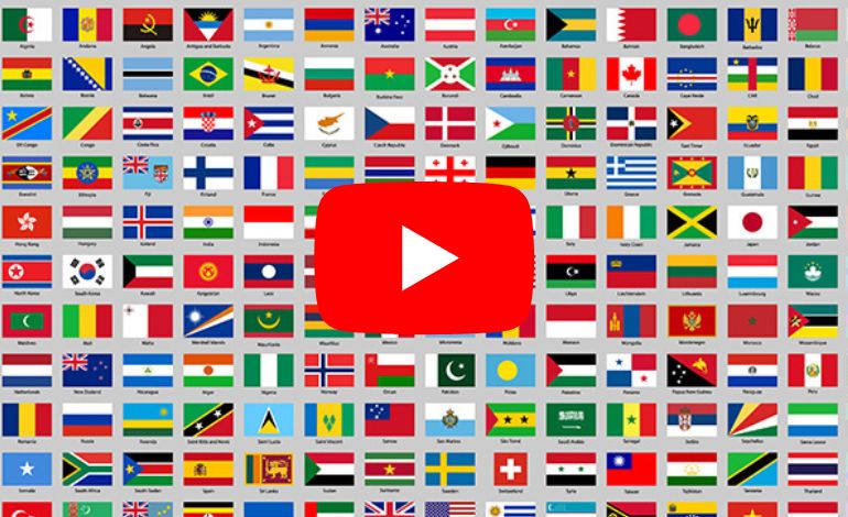 Top 10 Countries Based on YouTube Audience Size as of January 2023